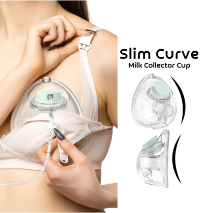 Slim Curve Breastmilk Collector Cup-White